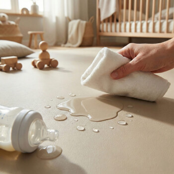 Sanosoft® Krabbelmatte Made in Germany & Öko-Tex - 160cm X 200cm Sand / Beige