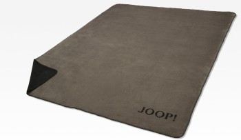 Joop!  Decke Uni-Doubleface Taupe-Anthrazit 150x200 cm