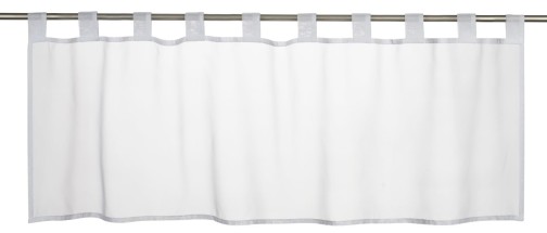 Bistrogardine Basic 00 weiß transparent 140x48cm