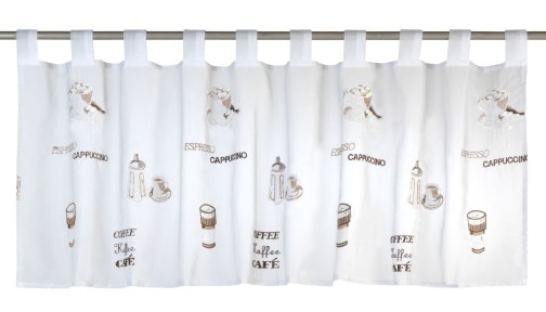 Bistrogardine Espresso 06 braun transparent 140x48cm