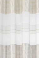 Schlaufenschal Dacapo-Stripe 00 weiß halbtransparent 140x255cm