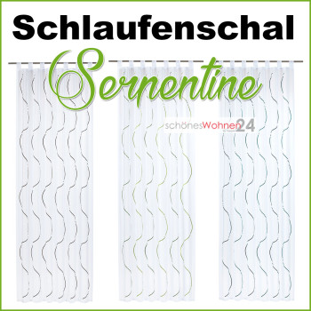 Schlaufenschal Serpentine 01  transparent