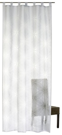 Schlaufenschal Starflower 00 weiß halbtransparent 140x255cm