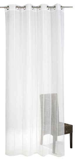 Ösenschal Happy Day 00 weiß halbtransparent 140x255cm