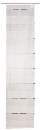 Schiebevorhang Calypso 06 oT braun halbtransparent 60x245cm