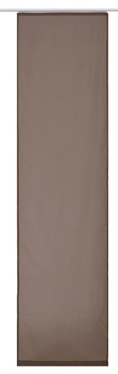 Schiebevorhang Feel Good Uni 06 oT braun transparent 60x245cm