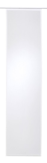 Schiebevorhang Kiruna Uni 00 oT weiß halbtransparent 60x245cm