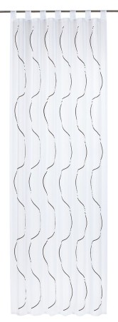 Schlaufenschal Serpentine 07 grau transparent 140x255cm