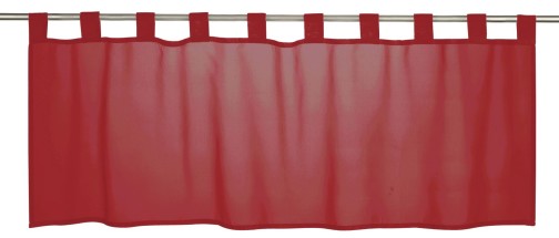 Bistrogardine Basic rot transparent 140x48cm