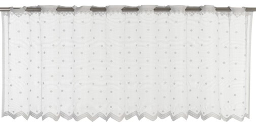 Bistrogardine Celeste weiß transparent 160x45cm