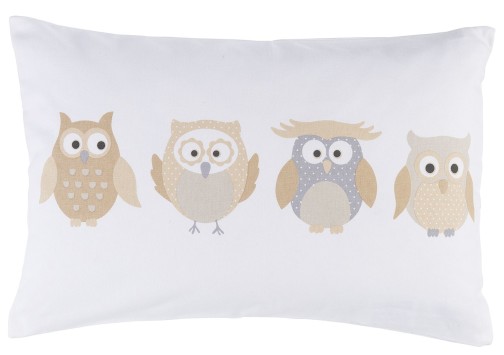 Kissen (gefüllt) Little Owl beige 35x50cm
