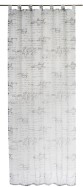 Schlaufenschal Loveletter schwarz - weiß transparent 140x255cm