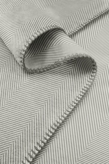 Biederlack Tagesdecke Contrast & Style Herringb. grey 150 x 200cm