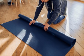 Krabbelunterlage SanoSoft 180cm X 140cm Blau