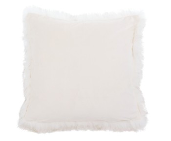 Ambiente Trendlife Schneefuchs Felloptik Kissenhülle 50 x 50 cm