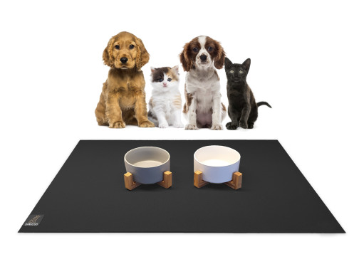SANOZOO® - Napfunterlage, Öko-Tex, 40 x 60 cm Schwarz