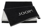 JOOP! Plaid / Decke MELANGE Doubleface Anthraz.-Silber 150 x 200 cm
