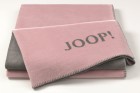 JOOP! Plaid / Decke  Uni-Doubleface Rosé-Graphit 150 x 200 cm