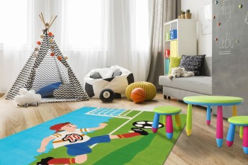 Arte Espina Teppich Joy 4090 Multi Football 110cm x 160cm