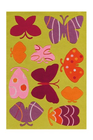 Arte Espina Teppich Spirit Glowy 3140 Multi Butterfly...