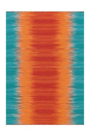 Arte Espina Teppich Sunset 8070 Orange / Blau 90cm x 160cm