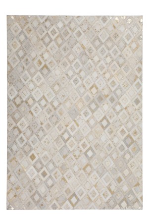Teppich SchoenesWohnen24 Spark 110 Elfenbein / Gold