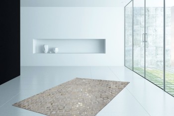 Teppich SchoenesWohnen24 Spark 110 Elfenbein / Gold