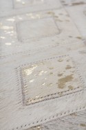 Teppich SchoenesWohnen24 Spark 110 Elfenbein / Gold