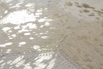Teppich SchoenesWohnen24 Spark 210 Elfenbein / Gold