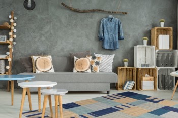 Teppich SchoenesWohnen24 Radical 315 Blau / Multi