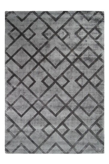 Teppich SchoenesWohnen24 Luxury 310 Grau / Anthrazit