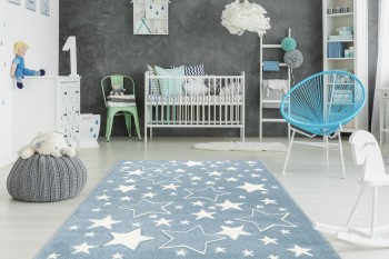 Teppich SchoenesWohnen24 Australia - Tamworth Blau 80cm x...