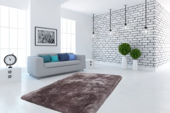 Teppich SchoenesWohnen24 Cosy 110 Silber 200cm x 290cm