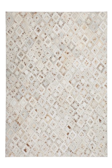 Teppich SchoenesWohnen24 Spark 110 Elfenbein / Chrom 80cm x 150cm