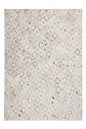 Teppich SchoenesWohnen24 Spark 110 Elfenbein / Chrom 80cm x 150cm