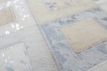 Teppich SchoenesWohnen24 Spark 110 Grau / Silber 160cm x 230cm