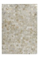 Teppich SchoenesWohnen24 Spark 210 Elfenbein / Gold 120cm x 170cm