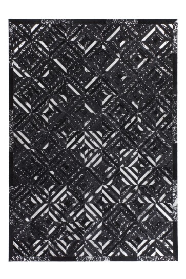 Teppich SchoenesWohnen24 Spark 410 Schwarz / Silber 160cm x 230cm