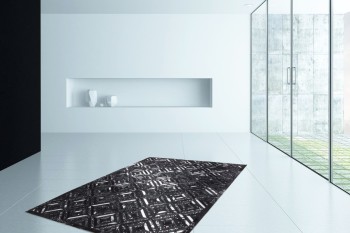 Teppich SchoenesWohnen24 Spark 410 Schwarz / Silber 80cm...