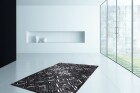 Teppich SchoenesWohnen24 Spark 410 Schwarz / Silber 80cm x 150cm