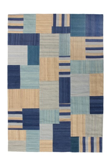 Teppich SchoenesWohnen24 Radical 315 Blau / Multi 80cm x 150cm