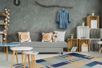 Teppich SchoenesWohnen24 Radical 315 Blau / Multi 80cm x 150cm