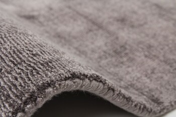 Teppich SchoenesWohnen24 Luxury 110 Grau / Anthrazit 120cm x 170cm