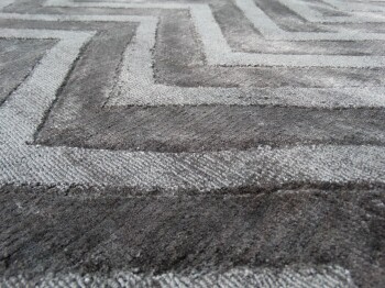 Teppich SchoenesWohnen24 Luxury 410 Grau / Anthrazit 200cm x 290cm