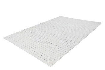 Teppich SchoenesWohnen24 Prime 110 Weiß / Grau 80cm x 150cm