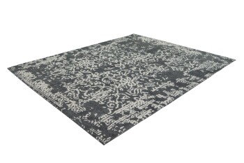 Teppich SchoenesWohnen24 River 130 Grau / Anthrazit 80cm x 150cm
