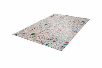 Teppich SchoenesWohnen24 Rocket 310 Elfenbein / Multi 200cm x 290cm