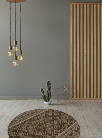 Teppich SchoenesWohnen24 Sunny 110 Braun 120cm x 170cm