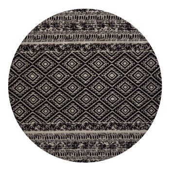 Teppich SchoenesWohnen24 Sunny 110 Schwarz 80cm x 150cm