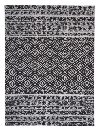 Teppich SchoenesWohnen24 Sunny 110 Schwarz 80cm x 150cm